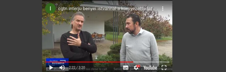 CGTN Europe interjú a környezettudatos tervezésről